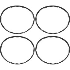 YINETTECH HTD 225-3M-6 guminis paskirstymo diržas, 75T, 225 mm žingsnio ilgis x 6 mm plotis, sinchroninės pavaros diržas, uždara kilpa, paskirstymo diržas, 4 vnt. pakuotė