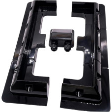 HISports Solar Panel Mount Solar Panel Mounting Bracket, 7 Pack ABS Angle Bracket Kit, No Drilling Required, Widely Used on RV, Boat, Flat Roof, Camping, Caravan