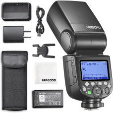 Godox V860III-C E-TTL II Flash 1/8000s 2.4G GN60 HSS Camera Flash Speedlite with Battery 450 Flashes with Full Power Compatible with Canon EOS 6D M50 Mark II 90D (V860III-C)
