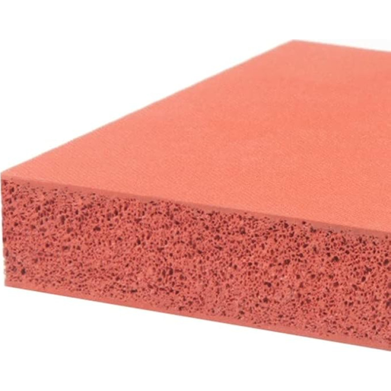 WUUKEPSG Silikonschaumplatte, Hitzebeständige Schwammplatte, 500 X 500 mm, Kieselgummi-Schaumplatte/500 * 500 * 5Mm