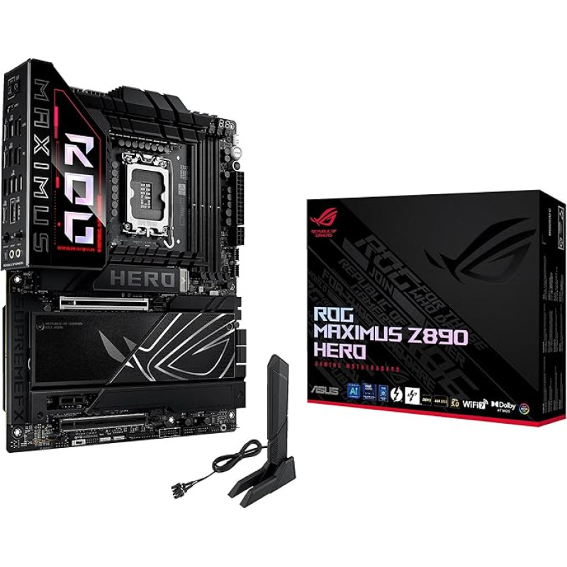 ASUS ROG Maximus Z890 Hero žaidimų pagrindinė plokštė 