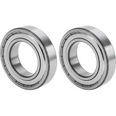 A ABSOPRO 6210ZZ Deep Groove Ball Bearings P5 50x90x20mm Geschmierte Lager Doppel-Metall-Dichtung Kugellager Silberton für Autos, Fahrräder, Motorräder, Skateboards, 3D-Drucke - 2 Stück