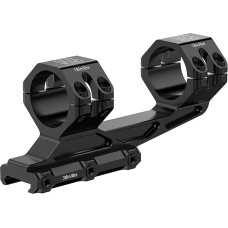 WestHunter Optics Precision Cantilever Picatinny Mounting for Riflescopes, 30 mm/34 mm Tube Diameter, Offset Double Rings, Lightweight One-Piece Rifle Scope Assembly - Level | Basic Model