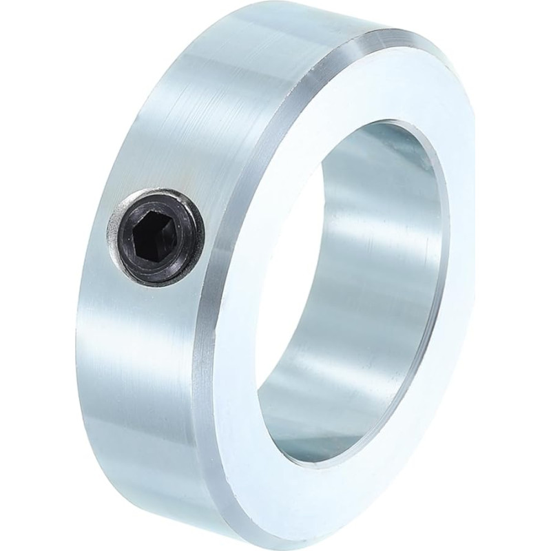 sourcing map Schraubenklemmen, 3,5 cm Bohrung, verzinkter Stahl, Schaftmanschetten, 7,6 cm Außendurchmesser, 2,2 cm Breite, Achsmanschelle für Linearstangenwellenführung