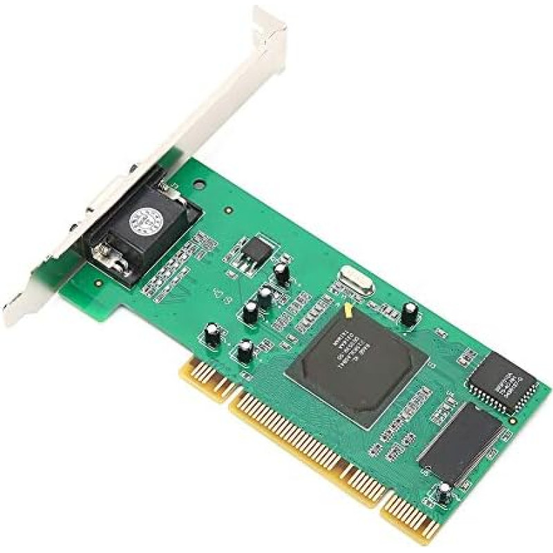 Annadue VGA PCI 8MB 32bit Graphics Card Support VOD Song System Single User Multi-user and Multiple Display Mode with 64-Bit PCI X Slot for ATI Rage XL