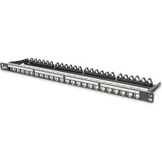 Digitus Modular patch panel black Black 24-Port