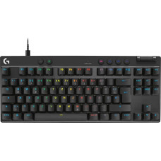 Logitech G PRO X TKL Rapid Tenkeyless Wired Gaming Keyboard with Magnetic Analog Switches, Rapid Trigger Mode, Adjustable Shutter Release and Adjustable RGB Lighting, QWERTZ DE - Black