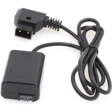SZRMCC D-tap 2 Pin Adapter to NP-FW50 DC Coupler Dummy Battery for Sony A7 A7S A7R A7SII a5100 a6300 NEX Series Camera (Straight Cable)