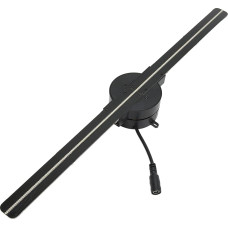 3D holograminis ventiliatorius, 16,5 colio holografinis 3D reklaminis ekranas 2000 x 224 WiFi 3D projektorius 2 mentės su 224 LED šviesos karoliukais, skirtas Kalėdų parduotuvei, parduotuvei, barui