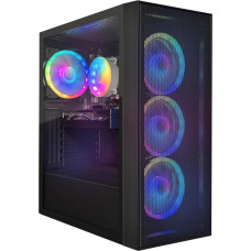 STGsivir Gamer PC Fixed Gaming Computer, Intel Core Turbo Boost Frequency i7 8th Generation up to 4.1GHz, 16G DDR4, 1T SSD, WiFi 600M, BT 5.0, RX 580 8G, RGB Fan X4, W11Home