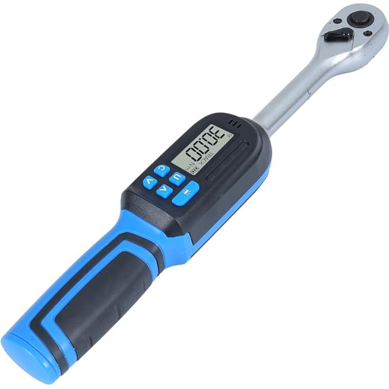 SASKATE Digitaler Torsionsschlüssel, 3 Bis 60 Nm, 3/8 Zoll Antrieb, Elektronischer Torsionsschlüssel mit Datenspeichersummer und LED-Benachrichtigung, für die Reparatur von Autos