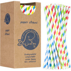Gsg24 BIO eco-friendly paper straws PAPER STRAWS 6/205mm - mix 250pcs.