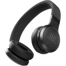 JBL Live 460NC Wireless On-Ear Noise Cancelling Headphones with Long Battery Life and Voice Assistant Control - Black, Medium