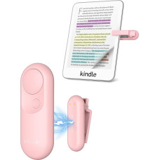 Stouchi Remote Control Side Turn for Reading for Kindle, Tolino, Paperwhite, Colorsoft, Oasis, Scribe eReader Accessories, Magnetic Clicker Page Turner Turner Turner for Kindle, iPad, Tablet Pink