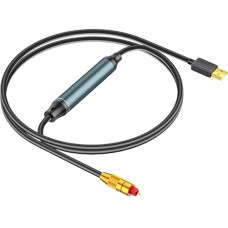 USB Audio Adapter, Optical Audio Cable Adapter, 2 m / 6.5 ft Female Audio Converter Cable for Computer Laptop Connection Fibre Optic Box, USB A to Fibre Optic SPDIF Port Connection