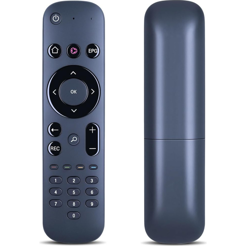 Bluetooth Replacement Remote Control Suitable for Telekom MagentaTV Box Play Digital Multimedia Receiver, 40868873, Black