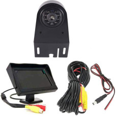 Car Reversing System Rear View Camera in 3rd Brake Light Brake Light Suitable with Angle Adjustment Night Version IR Light for Van Roof Camera Mercedes Benz Viano Vito W639 Van 3 + 4.3 Inch Monitor