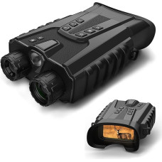 Kavolet Night Vision Devices, Night Vision Binoculars 500 m, Night Vision Binoculars with Full Colour Night Vision, 4 x Optical Zoom, 8 x Digital Zoom, Rechargeable 5200 mAh for Bird Watching,