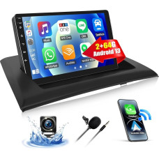 CAMECHO 2+64G 9 Inch Car Radio with for BMW X3 E83 with HD Touch Screen, Android 13 Wireless Carplay Bluetooth Radio with Android Car WiFi GPS Navigation FM/RDS Mirror Link + Reversing Camera Canbus
