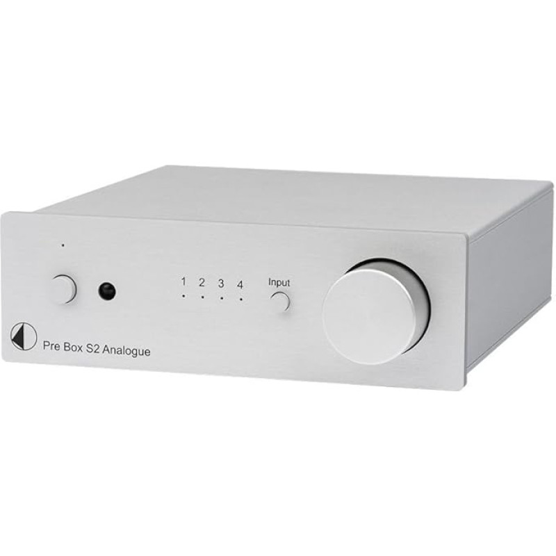 Pro-Ject Pre Box S2 Analogue, Audiophile Stereo Preamp (Silver)