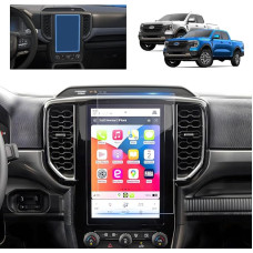 Compatible with Ford Ranger 2023-2025 10 Inch Navigation Screen Protector for Ford Ranger XL XLT Tremor Ford SYNC 4 Tempered Glass Screen Protector 9H Scratch-Resistant HD Clear