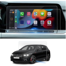 BSTW VW Golf MK8 2020-2024 navigacijos apsauginė plėvelė, skirta VW Golf 8 GTI GTD GTE 10 colių Discover Pro Nano ekrano apsauga 6H atspari įbrėžimams Golf 8 2024 priedai [Pack of 2]