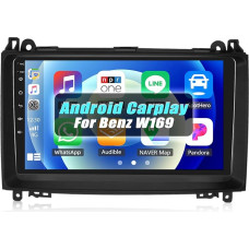 [2+64G] SIXWIN Android 13 Car Radio for Mercedes-Benz W169 W245 B160 B170 B180 B200 W639 Vito Viano W906 Sprinter with CarPlay Android Car Mirrorlink, 9 Inch Screen with WiFi Navi BT FM WiFi