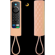 Schutzhülle für Fernbedienung, freundliches Silikon-Material, waschbar, sturzsicher, staubdicht, kompatibel mit den meisten Modellen von 4K-Sprachfernbedienungen, leuchtendes Orange