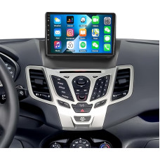 [1+32G] SIXWIN Android 13 Car Radio for Ford Fiesta 2009-2017, 9 Inch Capacitive Touchscreen with WiFi GPS Bluetooth FM USB Mirrorlink + Reversing Camera
