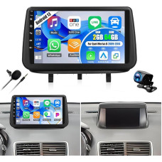 OiLiehu 2G + 64G Android 13 Automobilinis radijas 2DIN Carplay Android automobilis Opel Meriva B 2009-2014 Automobilinis radijas su ekranu 9 colių automobilinis radijas su Mirror Link/EQ/Bluetooth/SWC/FM RDS/WiFi/GPS/ galinio vaizdo kamera