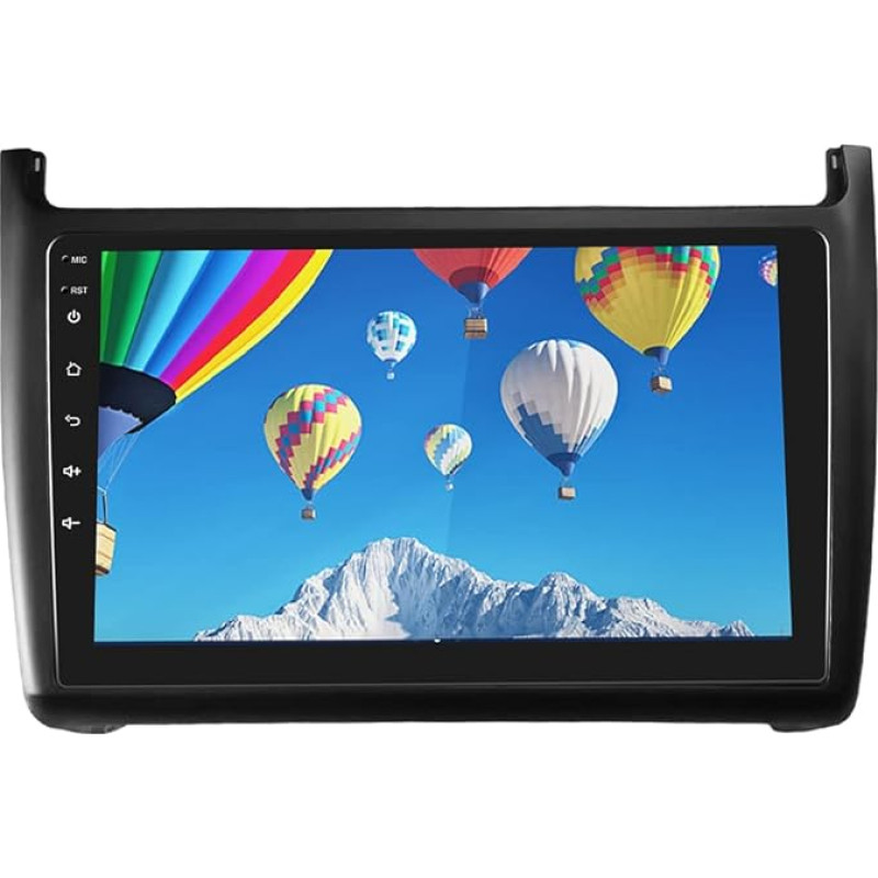 Fuluku 4+64G Android Autoradio für VW Polo 6R 6C 9N 2008-2016 mit Wireless Carpaly&Android Auto, 9'' IPS Touch Screen Radio mit Bluetooth 5.0/GPS/Rückfahrkamera/FM/WiFi/SWC