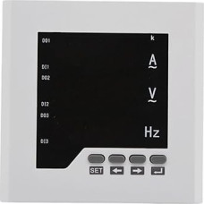 3-Phasen-AV-HZ-Messgerät AC0-5A 450 V 45-65 Hz digitales Zahlendisplay Multifunktionsmessgerät Ampere Spannung Frequenz Panel-Messgerät (Size : 120 * 120mm)