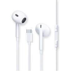 USB C ausinės, laidinės ausinės su Hi-Fi stereofoniniu garsu, triukšmo mažinimu, integruotu mikrofonu ir garsumo valdymu, suderinamos su 