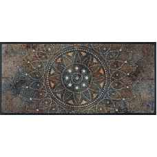 Wash+Dry Madhana Door Mat, 35 x 75 cm, Washable for Indoor and Outdoor Use, Colourful
