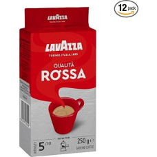 Lavazza Qualita Rossa Ground Coffee 250g (Pack of 12)