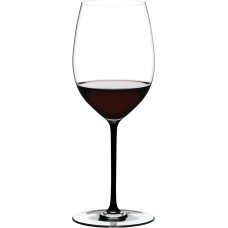 RIEDEL Fatto A Mano Cabernet Wine Glass, Black