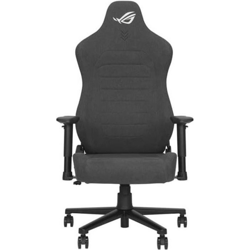 ASUS ROG AETHON Fabric Ergonomic Gaming Chair, Steel Frame, Integrated Lumbar Support, Padded 2D Armrests, Fabric Cover and Foam Cushion, Maximum Weight 300 lbs, Grey