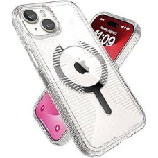 Speck iPhone 15 Case - Slim MagSafe Drop Protection Grip - for iPhone 15, 14 & 13 - Scratch-Resistant, Non-Yellowing 6.1 Inch - Clear