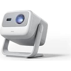 JMGO N1S GTV Portable Triple Laser Projector, 4K Support, 1080P FHD, 850 ISO Lumens, Official Netflix, HDR10, Gimbal Auto Correction, 200 Inch 3D Home Cinema Projector, 2 x 5 W Dolby Digital Speaker