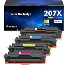 207X 207A Toneris, suderinamas su HP 207X 207A Color Laserjet Pro MFP M283fdw M255dw M282nw M283fdn M255nw M283 M282 M255 su mikroschema Daugkartinė pakuotė 1x W2210X W2211X W222 12X 12X W213X