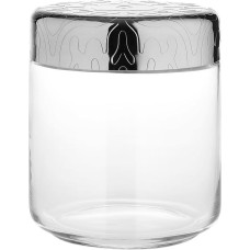 Alessi Dressed Kitchen Box with Hermetic lid, 75cl, Silver, 4.75