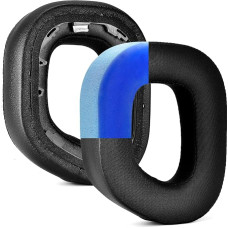 HS80 RGB Thicker Replacement Ear Pads - Replacement Ear Pads Compatible with Corsair HS80 RGB Wireless Headphones, High Density Noise Cancelling Foam, Extra Thickness (Black Cooling Gel)