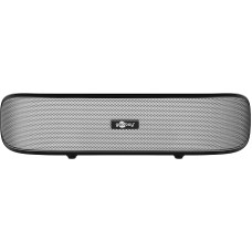 Goobay 95041 Stereo Lautsprecher 6W für TV PC Handy Mac & Laptop USB Soundbar 2x 3W, Soundsystem mit digitalem Verstärker & Subwoofer Membran, Schwarz