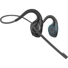 Seflorgo Bluetooth Headset, Wireless Headset with Microphone Noise Cancelling, Open-Ear Comfort Headphones for Phone Calls and PC Meetings, Bluetooth 5.3 Dual Connection, 10 Hours Working Time