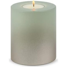 Qult Farluce Trend - Tea Light Holder in Candle Shape • Levi • Christmas Collection • Advent Candles • Christmas Candles • Candle • Plastic Candle in Candle Look (Diameter 8 x Height 9 cm, Desert