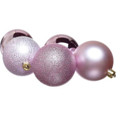 Heitmann Deco Christmas Tree - Set of 25 - Baubles - Christmas Tree - Christmas Baubles - Pink - Matte, Shiny, Glitter - Approx. 5.8 cm.