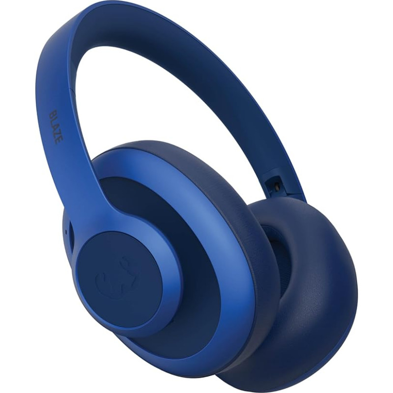 Fresh 'n Rebel Clam Blaze Bluetooth Headphones Over Ear with 80 Hours Playtime, Perfect Calling, Wind Noise Cancelling, Wireless, Quick Charge, Button Control, Ambient Sound Mode (Blue)