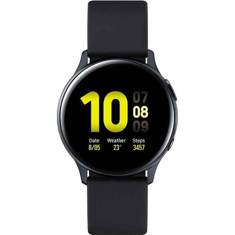 Samsung - Galaxy Watch Active 2 Bluetooth Watch - Aluminum 40mm - Aqua Black - French Version