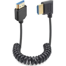 Duttek 90 Degree Right Angle HDMI Cable 1.2 m, HDMI 2.1 to HDMI Cable 48Gbps Supports 8K @ 60Hz, 4K @ 120Hz, Right Angle HDMI to HDMI Cable Compatible with TV, Monitor, Computer, Xbox, Laptop