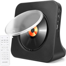 Portable CD Player for Home with Speakers - Bluetooth Desktop CD Player Built-in HiFi Speakers, Personal CD Player with Aux Input, Home Audio CD Player with Remote Control